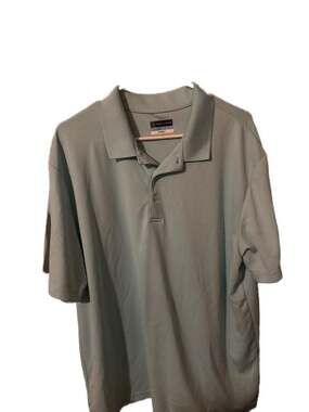 PGA TOUR Men's Airflux Short Sleeve Solid Golf Polo Shirt XXL
